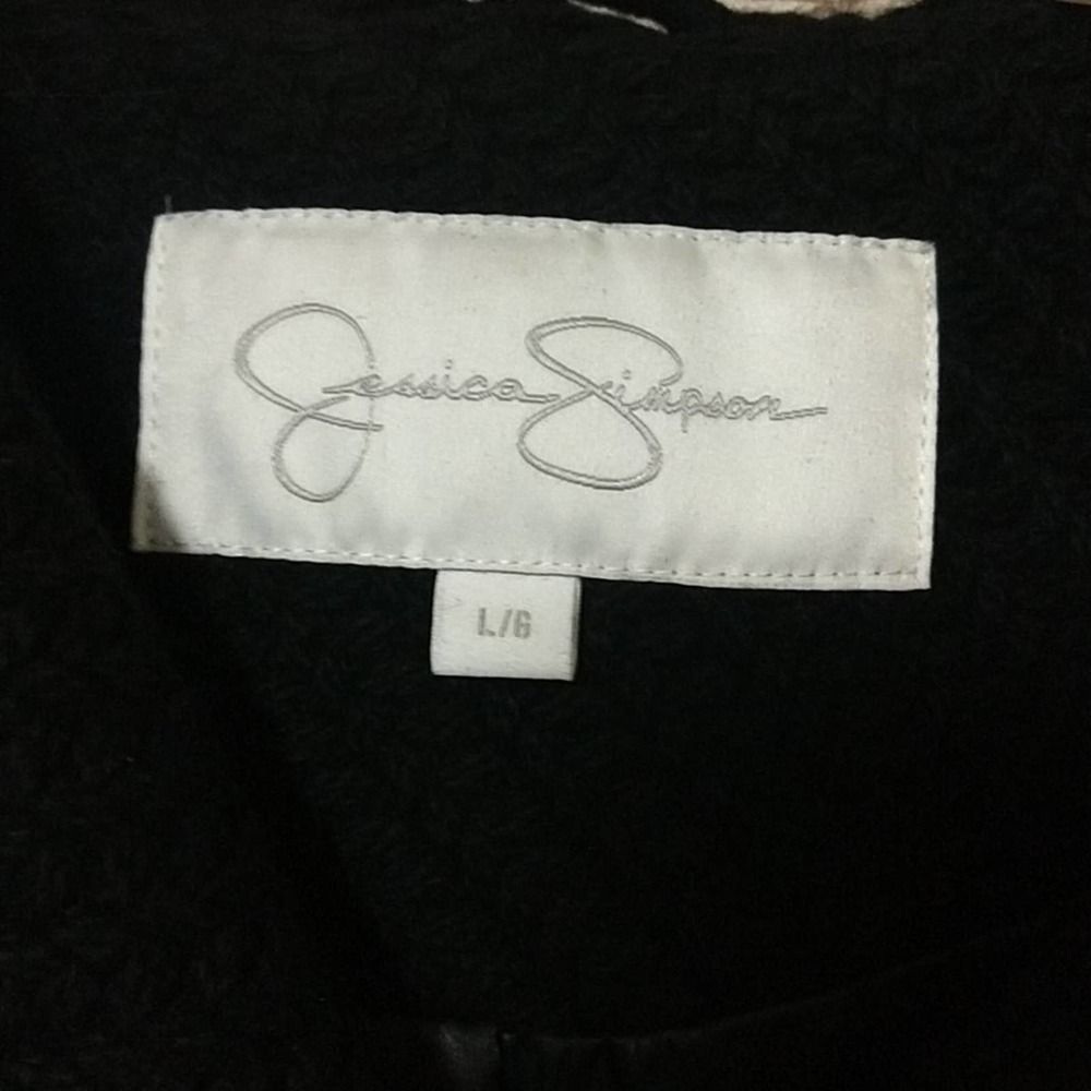 Jessica Simpson Braided Wool Duffle Toggle Coat Large - Picture 8 of 13
